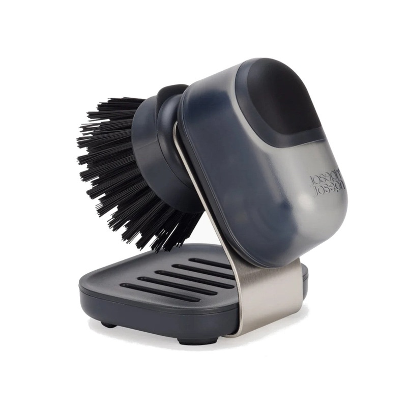 Joseph Joseph SinkTech Compact Soap Dispensing Washing Up Brush with Steel Stand