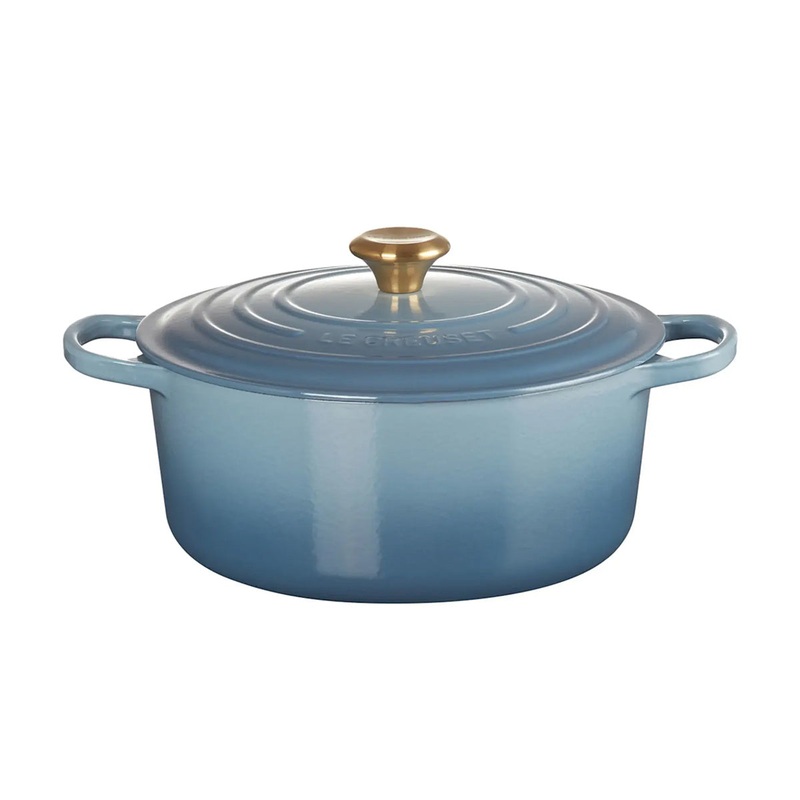 Le Creuset Signature Cast Iron Round Casserole Chambray 28cm (6.7L)