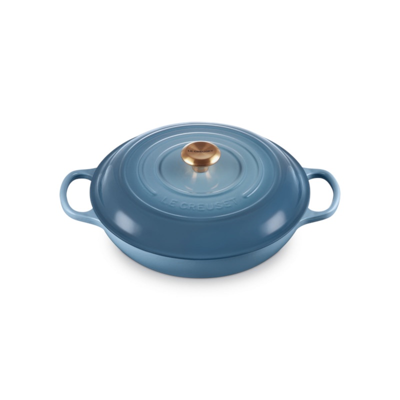 Le Creuset Signature Cast Iron Shallow Casserole Chambray 30cm (3.5L)