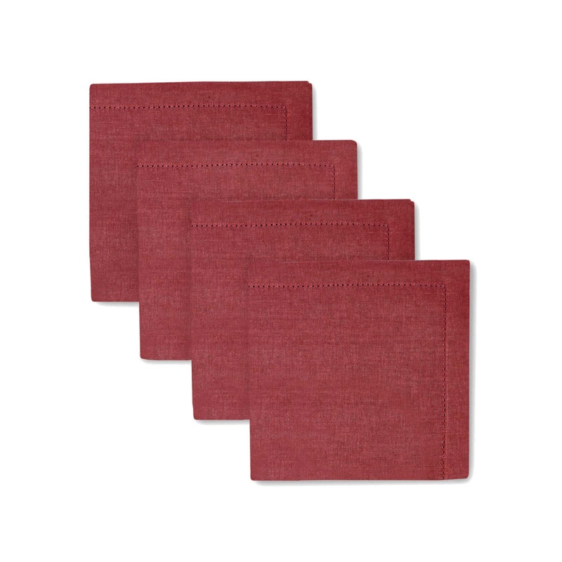 Madras Link Jetty Napkin Berry Red (Set of 4)