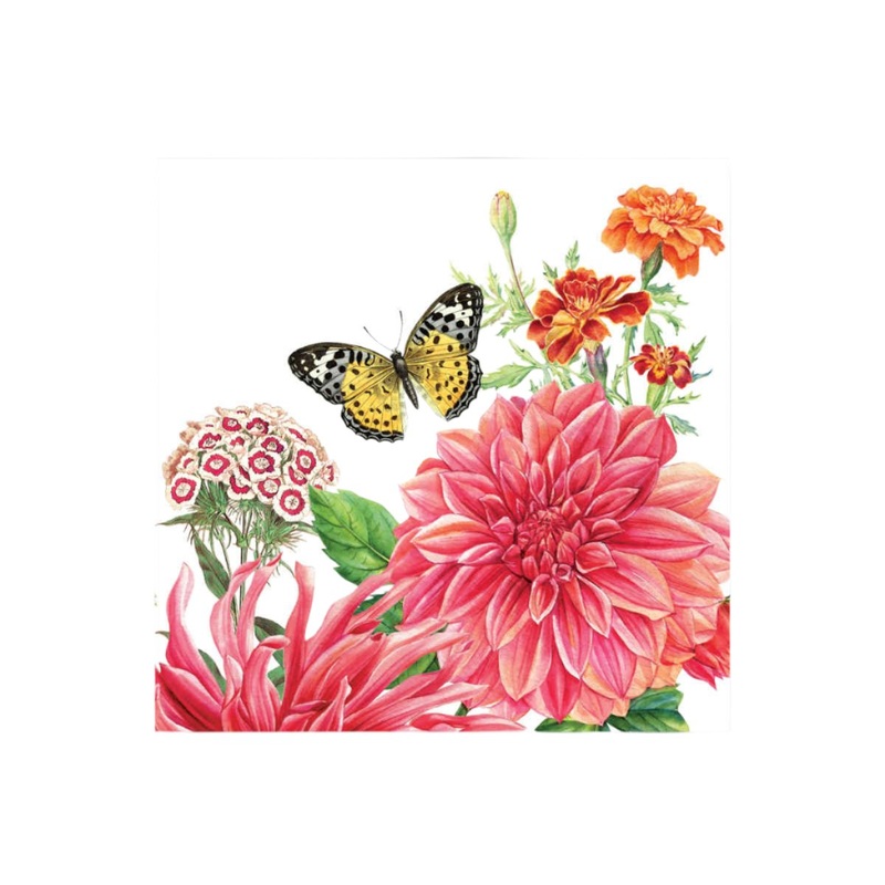 Michel Design Works Dahlias Luncheon Napkins 16cm
