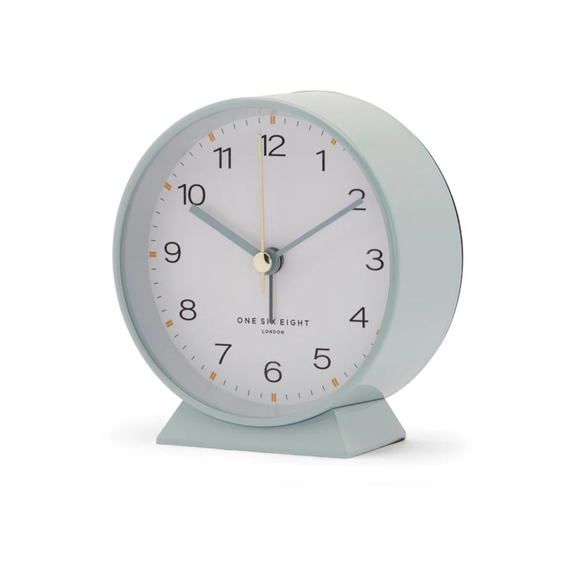 One Six Eight London Hayley Round Alarm Clock Sage