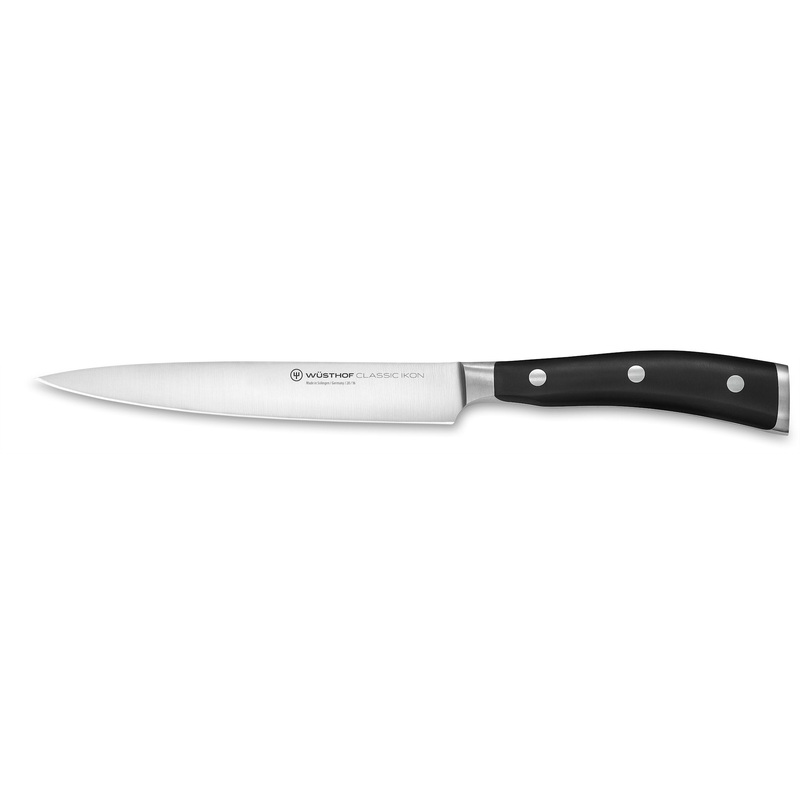 Wusthof Classic Ikon Black Utility Knife 16cm