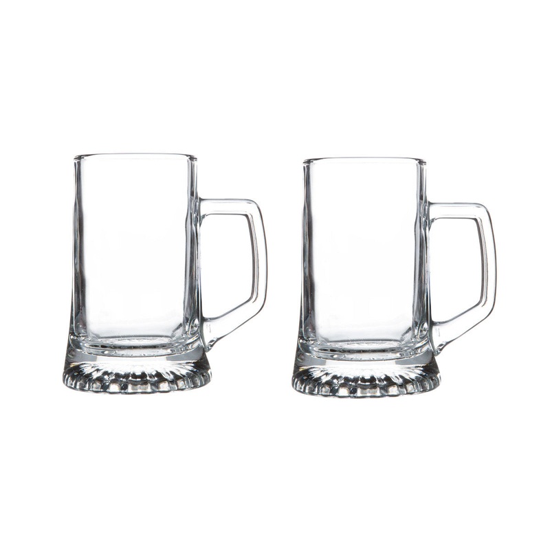 Bormioli Rocco Stern Glass Beer Mug 510ml (Set of 2)