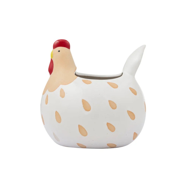 Charlie Chook Ceramic Utensil Holder