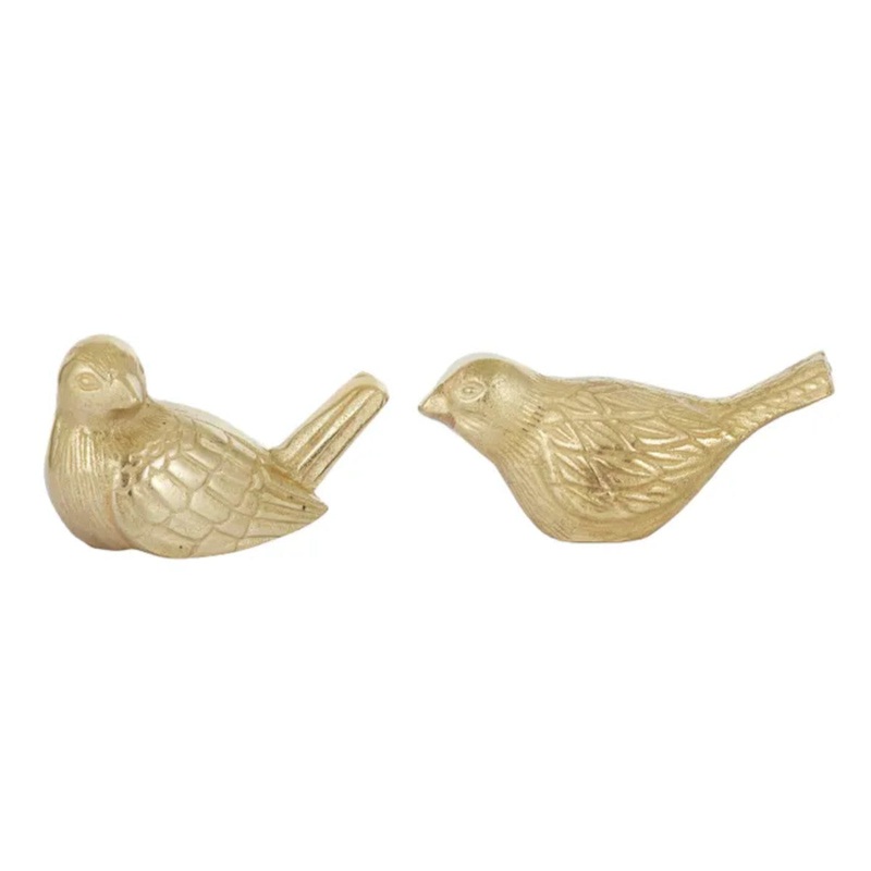 Coast to Coast Cygnet Metal Bird Sculpture Gold Assorted