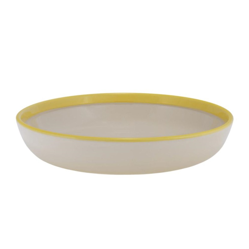 Iittala Play Bowl/Plate Beige/Yellow 22cm
