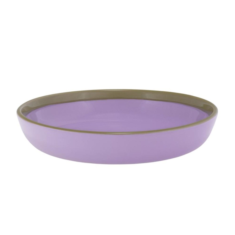 Iittala Play Bowl/Plate Lilac/Olive 22cm