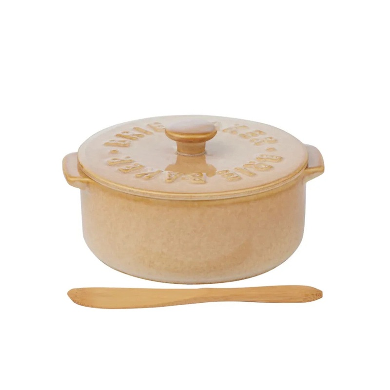 Loire Cer Brie Baker Natural 13.5x 16x 7.5cm