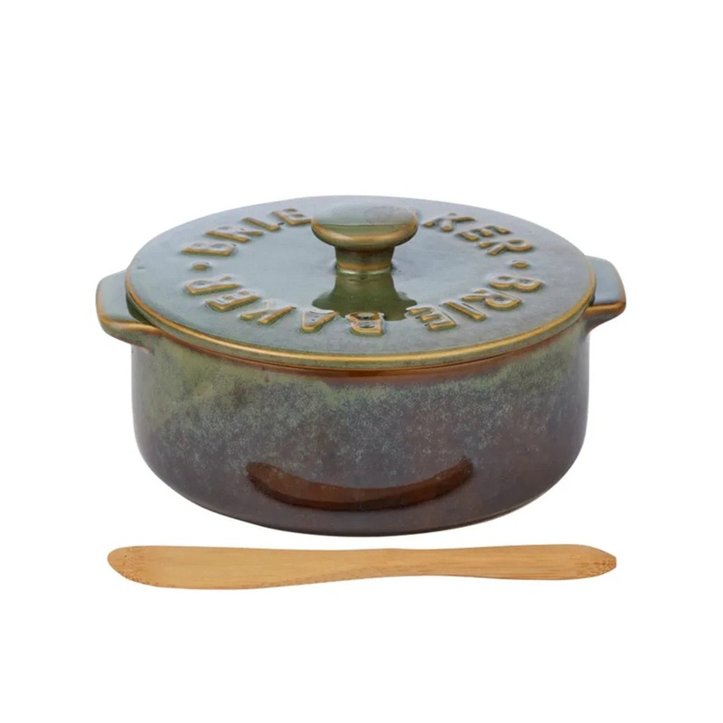 Lorie Brie Baker Olive 13.5x 16x 7.5cm