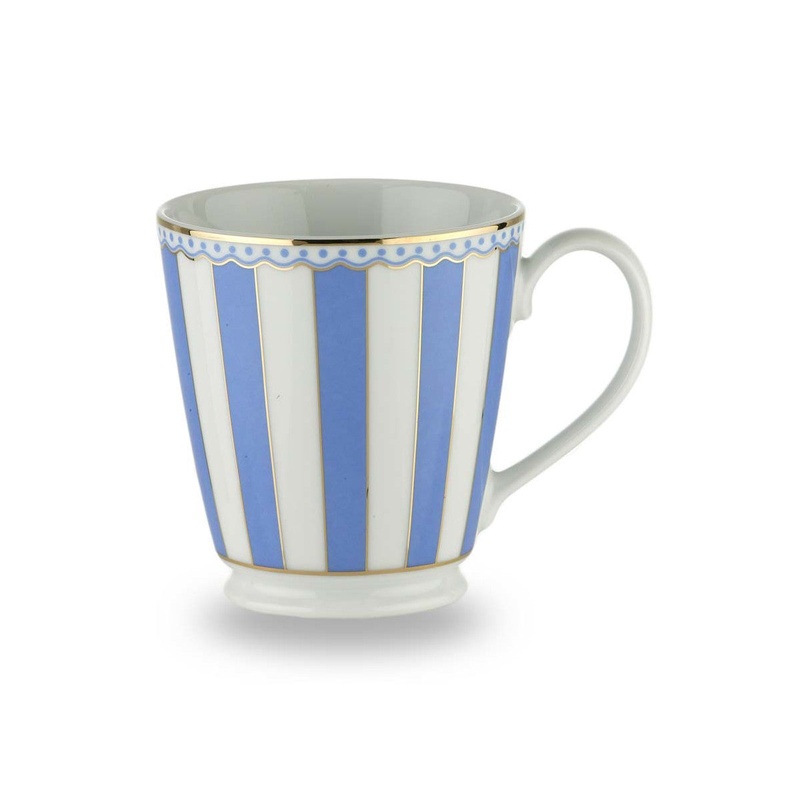 Noritake Carnivale Fine Porcelain Mug Dark Blue 370ml