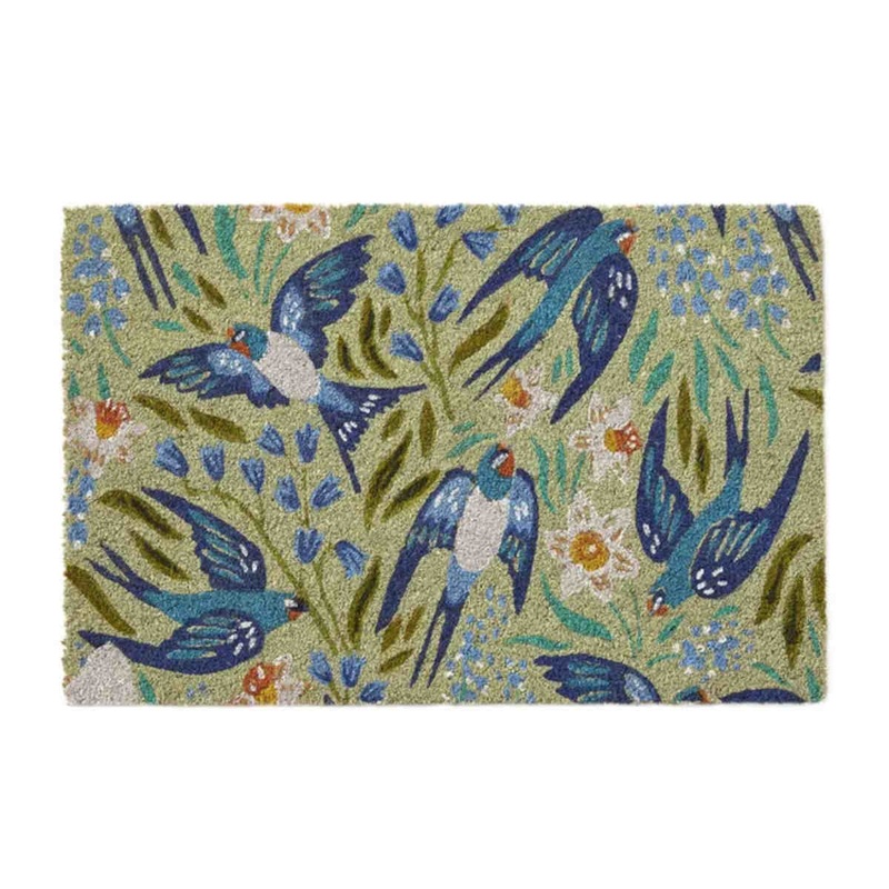 Swallows Doormat Blue 40 x 60cm