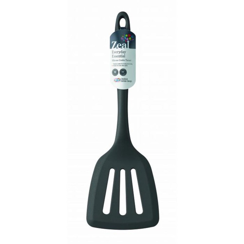 Zeal  Silicone Slotted Turner Black