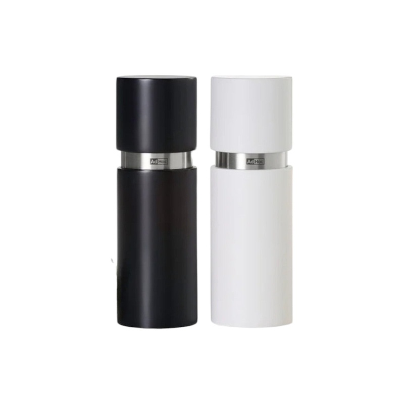 Ad Hoc Textura Salt & Pepper Mill Black & White 15cm