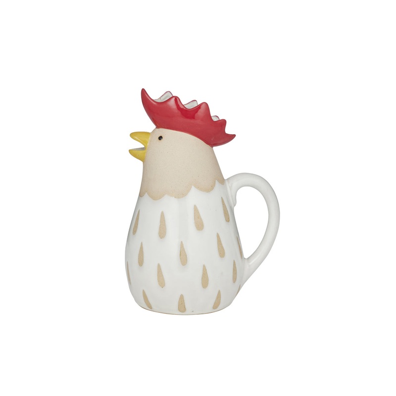 Coast to Coast Charlie Chook Ivory Ceramic Jug 25.5cm