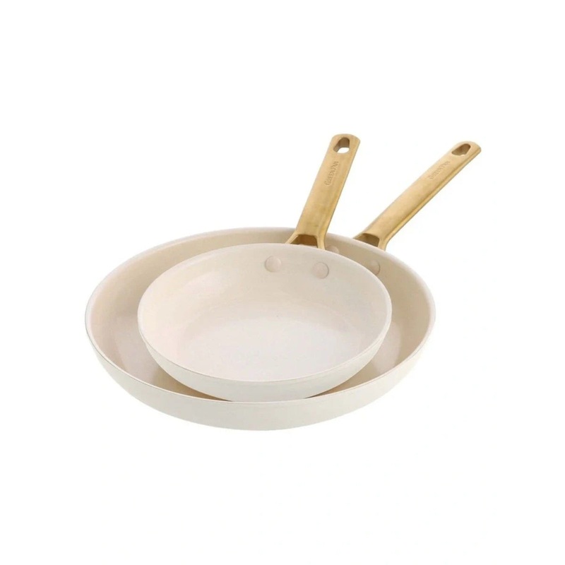 GreenPan Padova Frypan Twin Pack Cream 26cm/30cm