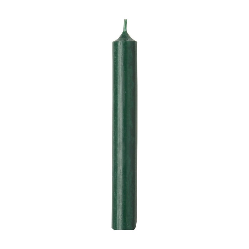 Ideal Home Range Cylinder Dinner Candle Dark Green 18cm