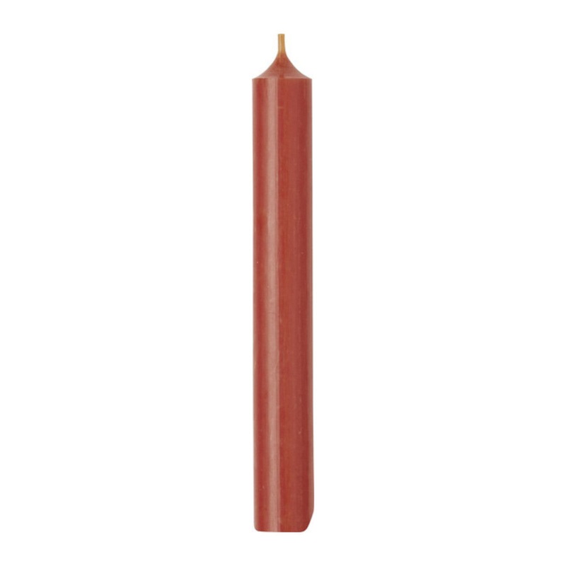 Ideal Home Range Cylinder Dinner Candle Dusty Orange 18cm