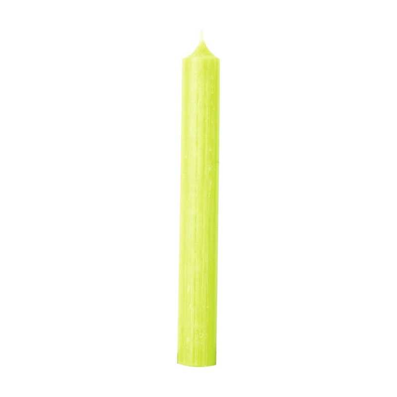 Ideal Home Range Cylinder Dinner Candle Light Green 18cm