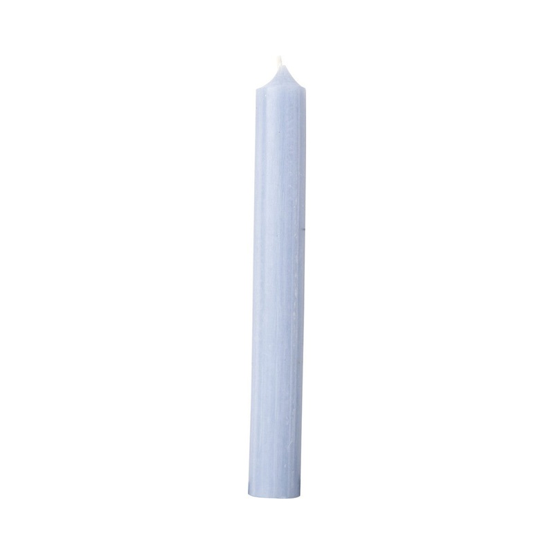 Ideal Home Range Cylinder Dinner Candles Powder Blue 18cm