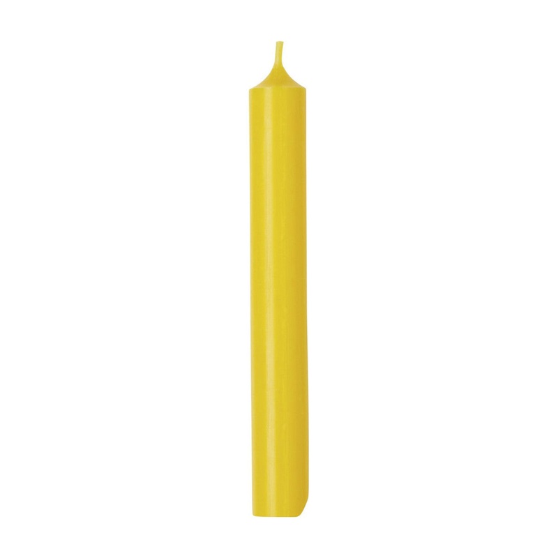 Ideal Home Range Dinner Candle Dark Yellow 18cm