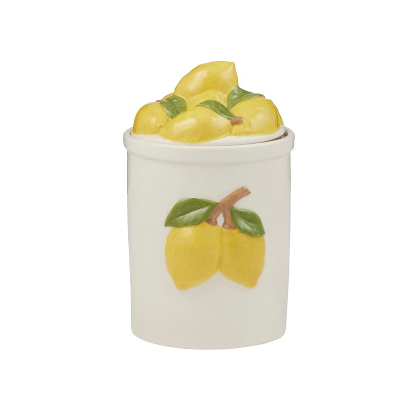 Limone Ceramic Canister 14x13x23cm