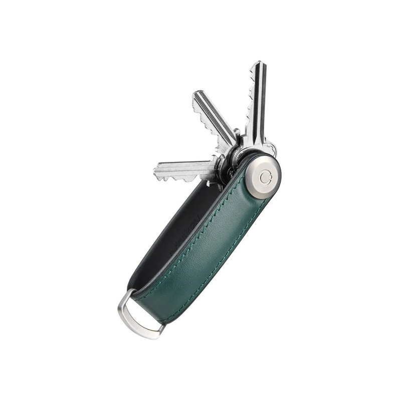Orbitkey Hybrid Leather Key Organiser Pine Green