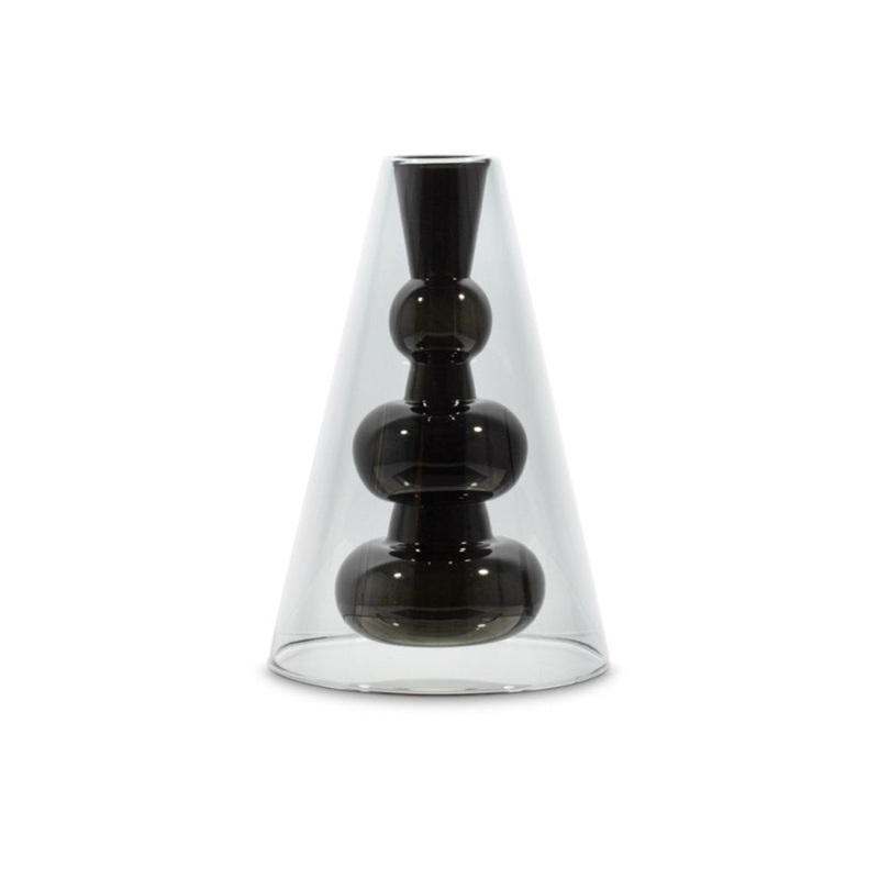 Tom Dixon Bump Vase Cone Black