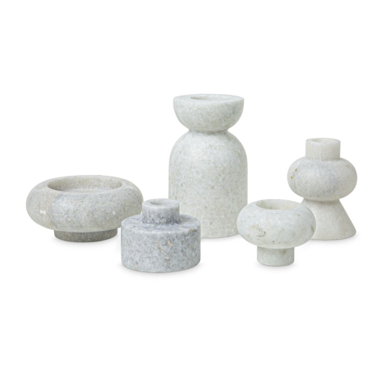 Tom Dixon Stone Stacking Candleholder White