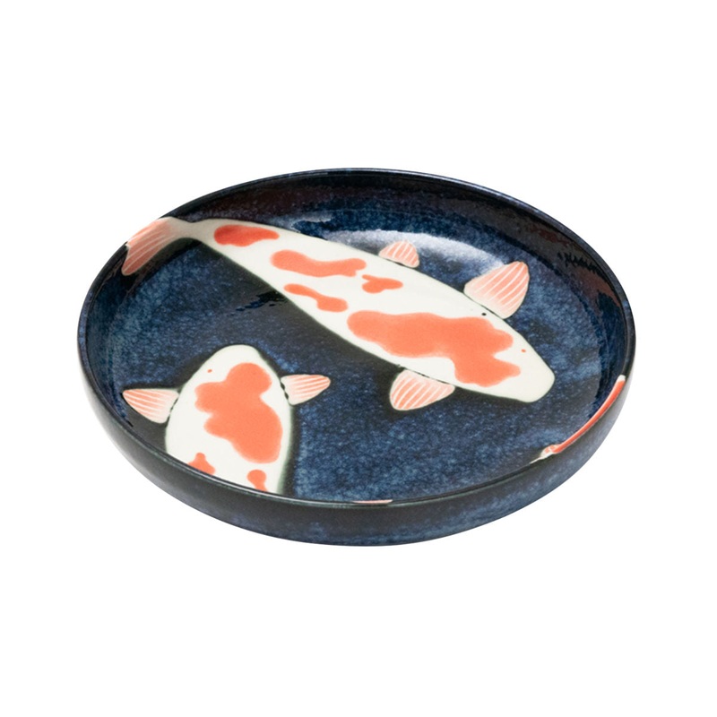 Concept Japan Aizome Koi Carp High Edge Plate 20cm