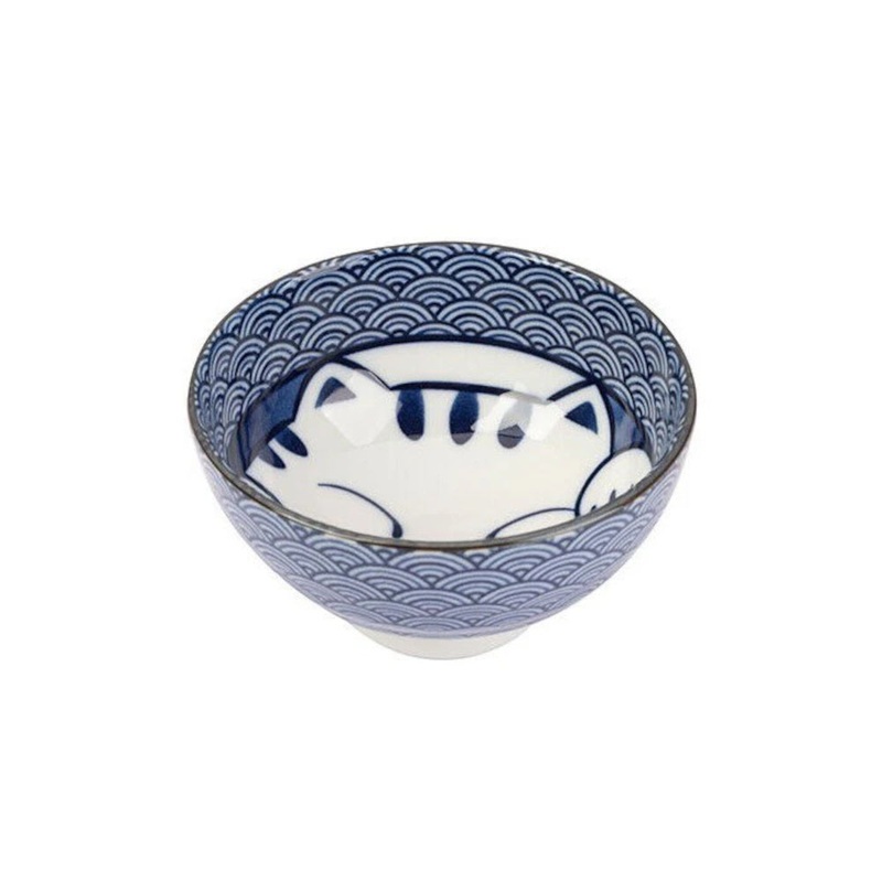 Concept Japan Seikaiha Cat Bowl Large 19cm