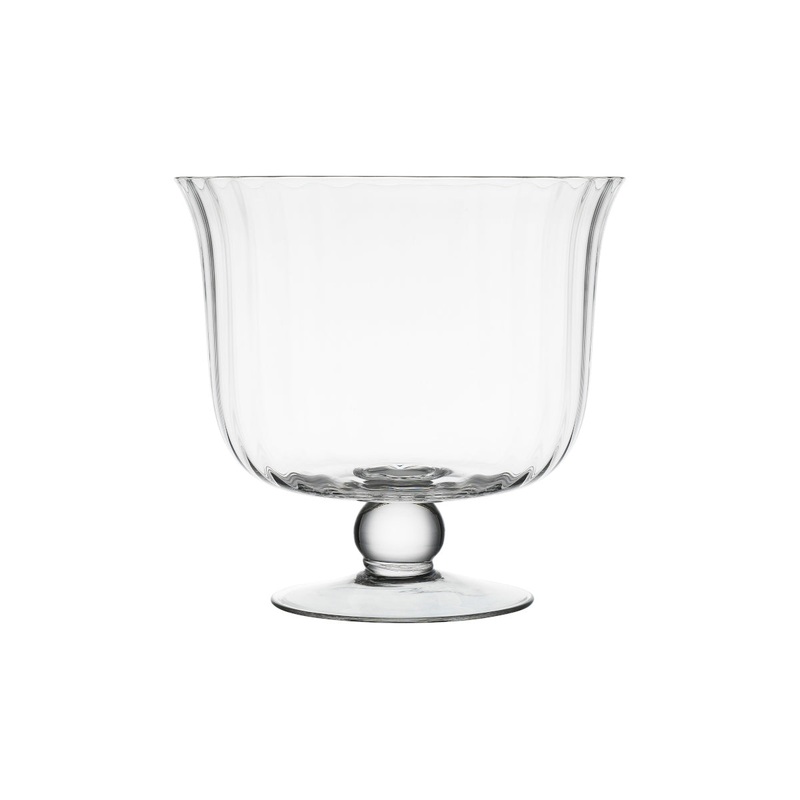 Ecology Glassware Classic Fluted Trifle Bowl 20cm