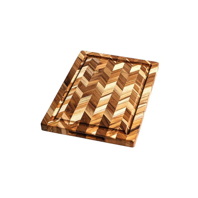 Teakhaus Herringbone Chopping Board Medium Thickness 36 x 26cm
