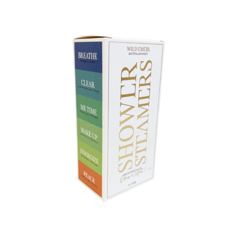 Wild Emery Citrus & Mint Shower Steamer (Pack of 6)