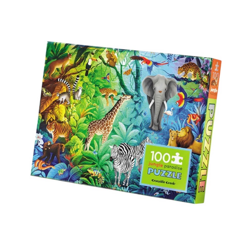 Crocodile Creek Jungle Holographic Puzzle 100 Piece
