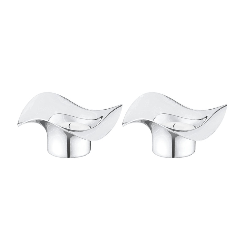 Georg Jensen Cobra Tealights Holder (Set of 2)