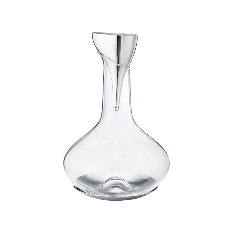 Georg Jensen Sky Wine Decanter Aerating Funnel With Filter
