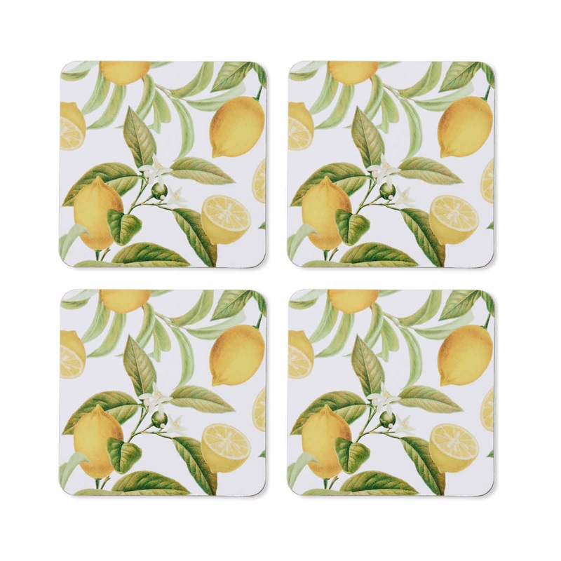 Madras Link Citrus Square Coaster Set of 4