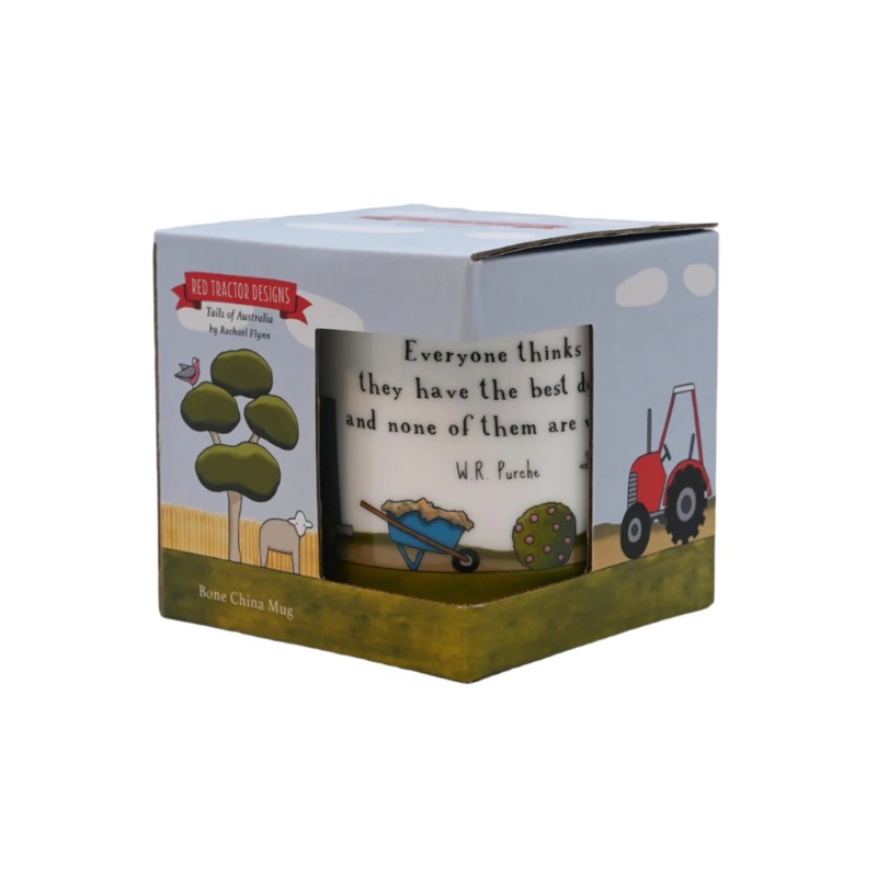 Red Tractor Design The Best Dog Mug 300ml