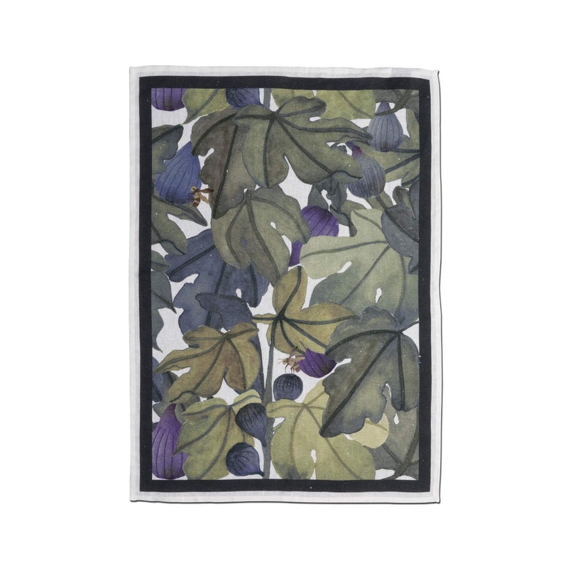 Tessitura Toscana Telerie Ficus Tea Towel Viola 50x70cm
