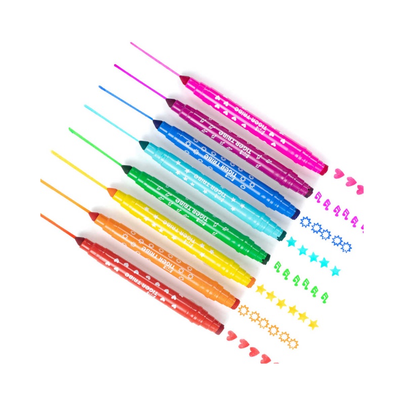 Tiger Tribe Dual Tip Stamp Markers (Set of 8)