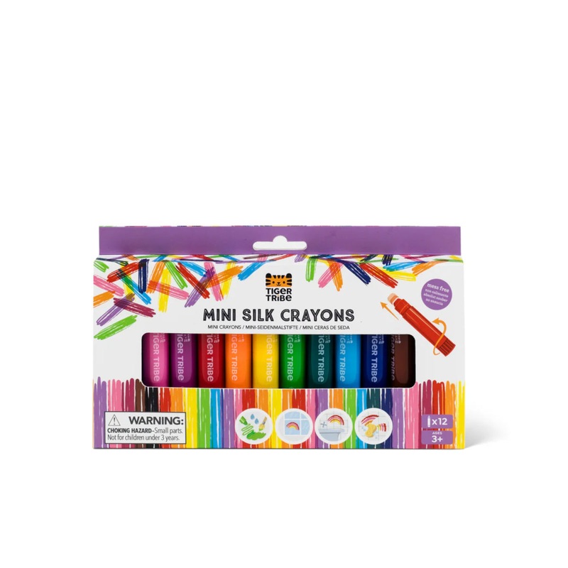 Tiger Tribe Mini Silk Crayons (Pack of 12)