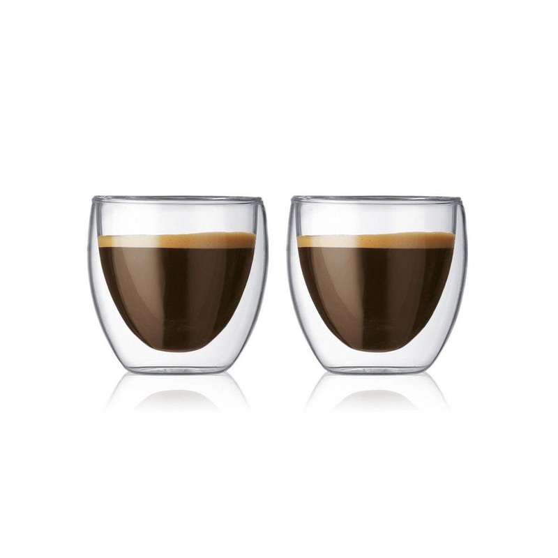 Bodum Pavina Espresso Double Wall Glasses 80ml (Set of 2)