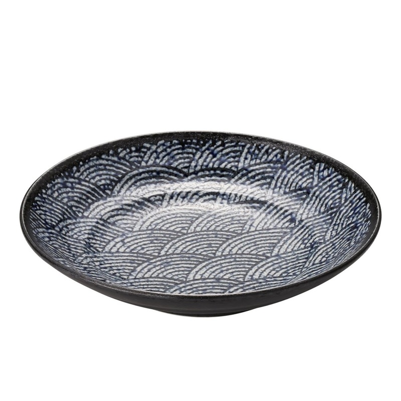 Concept Japan Seikaiha Platter Indigo 29cm