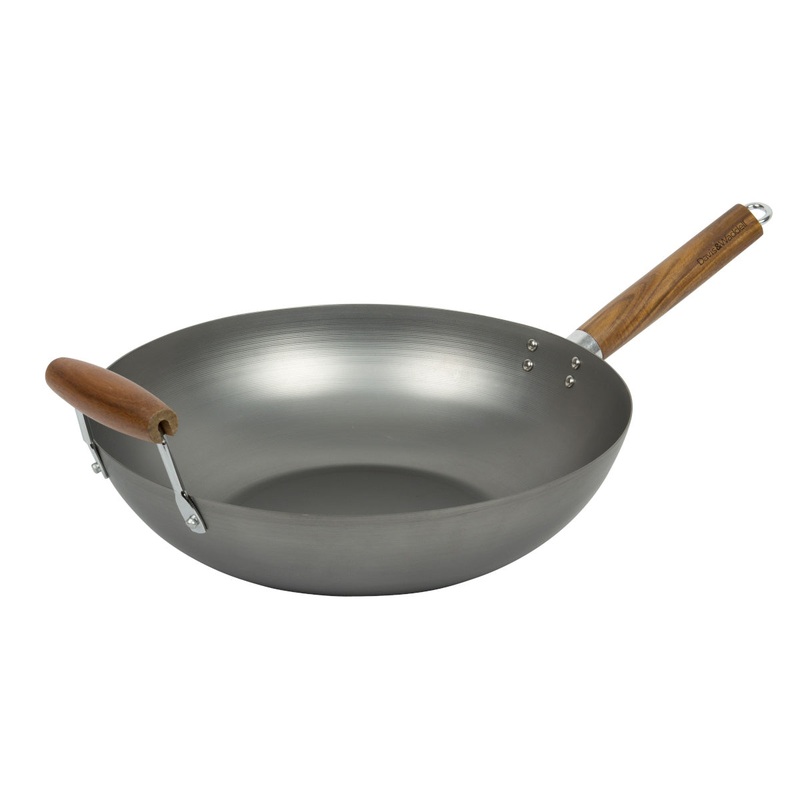 Davis & Waddell AsiaOne Carbon Steel Wok with Handle 35cm