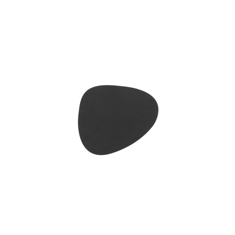 LindDNA Curve Coaster Black 11cm x 13cm