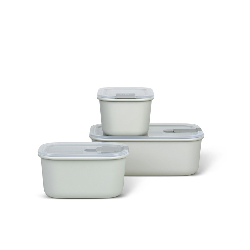 Mepal Set Storage Box Easyclip 3 Pcs (2x450 + 1000) - Nordic White