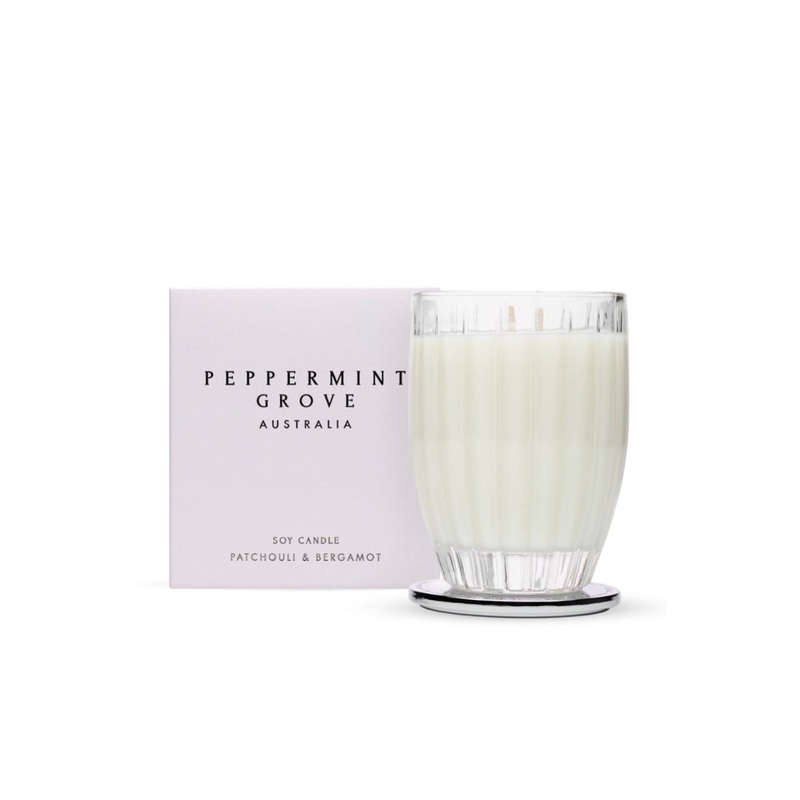 Peppermint Grove Australia Patchouli & Bergamot Candle Large 370g