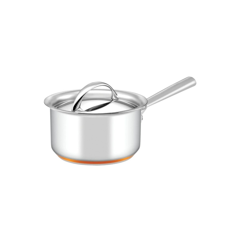 Essteele Per Vita Copper Base Stainless Steel Induction Covered Saucepan 16cm (1.9L)