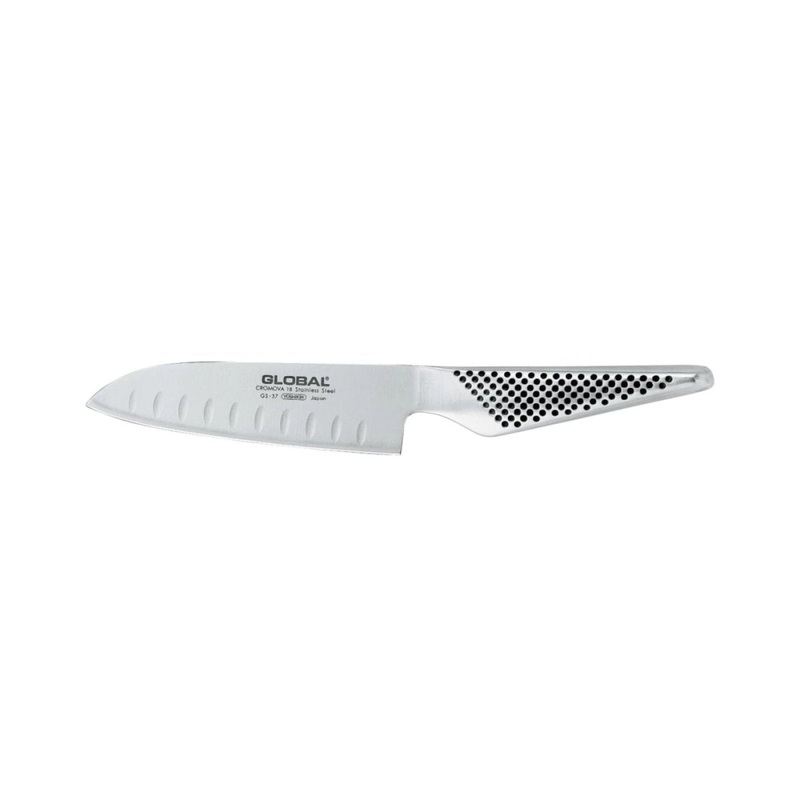 Global Classic Fluted Santoku Knife 13cm
